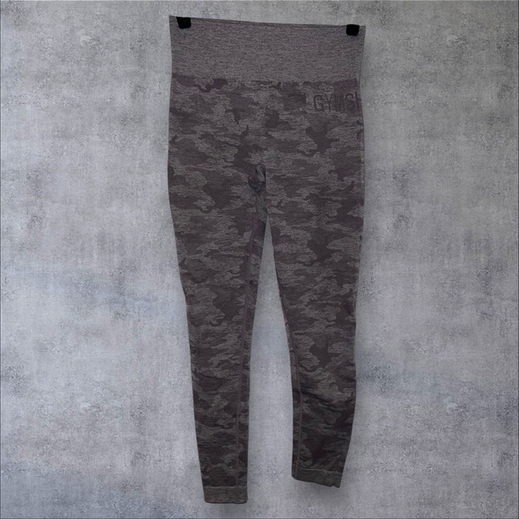 Gymshark Pants - Gymshark Gray Camouflage Leggings‎